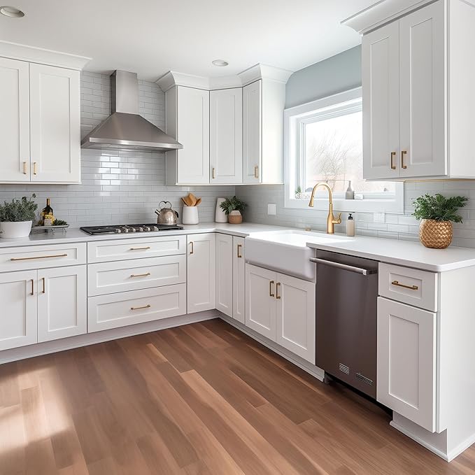 Wall-Mounted Cabinet – Solid Wood Shaker Style Medicine Cabinet with Adjustable Shelves & Soft-Close Doors for Bathroom, Kitchen, and Office Storage (Origami White, 27" W x 12" D x 30" H)