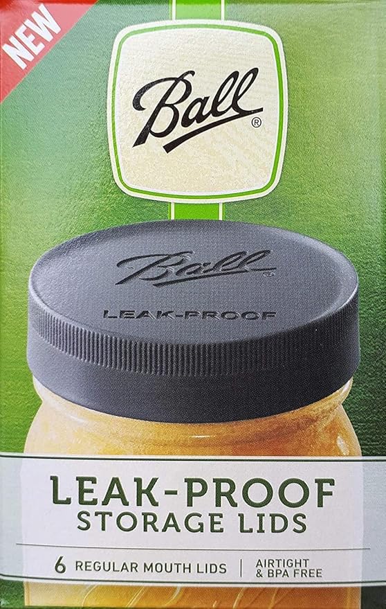 Ball Mason Jar Leak-Proof Lids, Regular Mouth, 6 CT (Pack of 24)