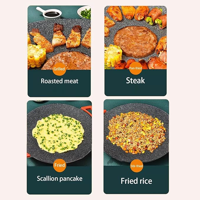 Indoor Grills Electric Smokeless – Nonstick Electric Griddle for Indoor Use, Fast-Heating Compact & Versatile Cooking for Steaks, Pancakes, and BBQ (15.7inch)(15.8in)