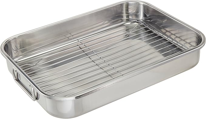 ExcelSteel 593 Roasting Pan, Stainless