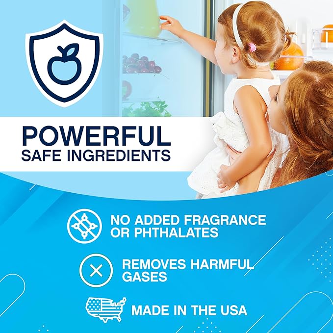 NonScents Shoe & Refrigerator Deodorizer Bundle - 1 Pack (2 Count) Shoe Odor Eliminator & 4 Refrigerator Deodorizer - Powerful, Reusable Odor Absorbers for Shoes, Fridge, Closets - Unscented Freshness