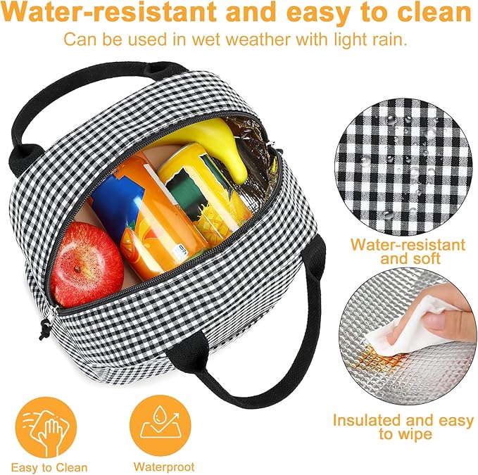 Bluboon Lunch Box for Women Cute Lunch Bag Reusable Insulated Lunch Bags Large Capacity Lunchbox Cooler for Work Picnic or Travel