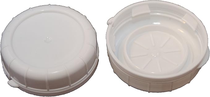 The Dairy Shoppe Glass Milk Bottle, Heavy Glass with 48 mm Extra Lid, Creamery Style (64 oz/4 pk, Half Gallon)