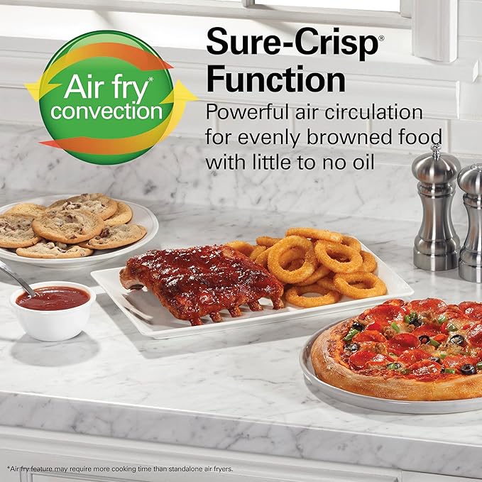 Hamilton Beach® Sure-Crisp® Air Fryer Toaster Oven, 6 Slice Capacity, Stainless Steel Front Panel, R31418 (Renewed)