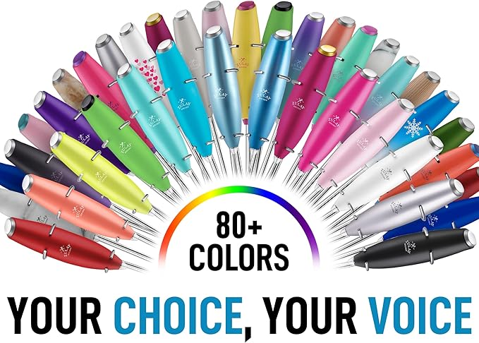 Zulay Powerful Milk Frother for Coffee with Powerful Motor - Handheld Frother Electric Whisk, Milk Foamer, Mini Mixer and Coffee Blender Frother for Frappe, Latte, Matcha, No Stand - Storm