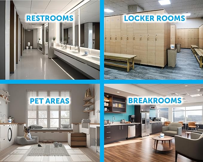 Bright Air 64 oz. Super Odor Eliminator, For Large Spaces, Cool & Clean, Case of 2, Odor Eliminator & Air Freshener, Natural Essential Oils, Lasts Up to 120 Days Each